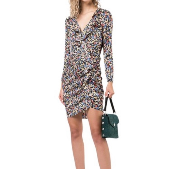 Veronica Beard Minna floral stretch silk minidress - Picture 2 of 8